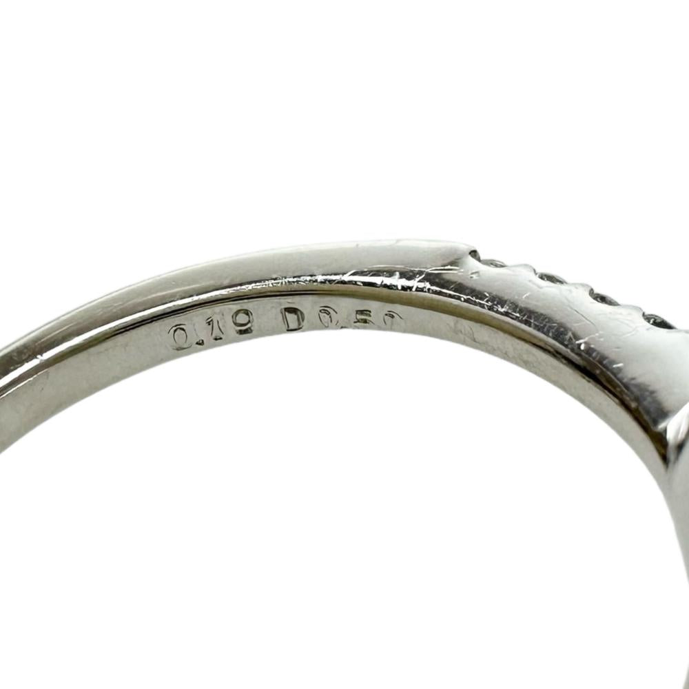 13号 サファイア 0.19ct ダイヤモンド計 0.50ct リング・指輪 Pt900 