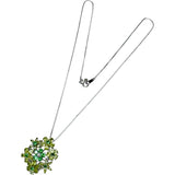 フラワーモチーフ グリーンガーネット 計0.85ct ペリドット 計2.28/計2.50ct ダイヤモンド 計0.04ct ネックレス K18WGホワイトゴールド 18金 7.9g 45.0cm レディース
【中古】【真子質店】【NN】




【KMaK】