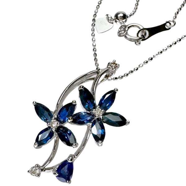フラワー/花デザイン サファイア 1.77ct ダイヤモンド 0.05ct ネックレス K18WGホワイトゴールド 18金 4.4g 45cm レディース
【中古】【真子質店】【NN】




【DMiD】