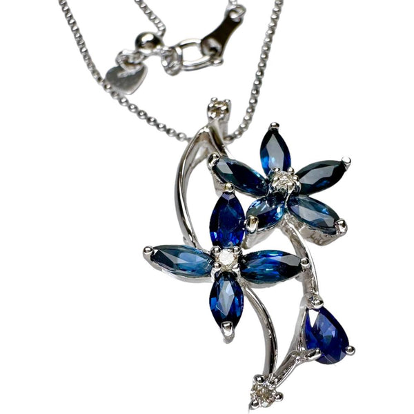 フラワー/花デザイン サファイア 1.77ct ダイヤモンド 0.05ct ネックレス K18WGホワイトゴールド 18金 4.4g 45cm レディース
【中古】【真子質店】【NN】




【DMiD】