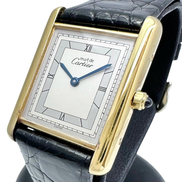 【CARTIER/カルティエ】 マストタンク ヴェルメイユ LM 36679 腕時計 シルバー925/レザー クオーツ シルバー文字盤/ゴールドメッキ/ブラック革 レディース
【中古】【真子質店】【GD】




【IMaMox】