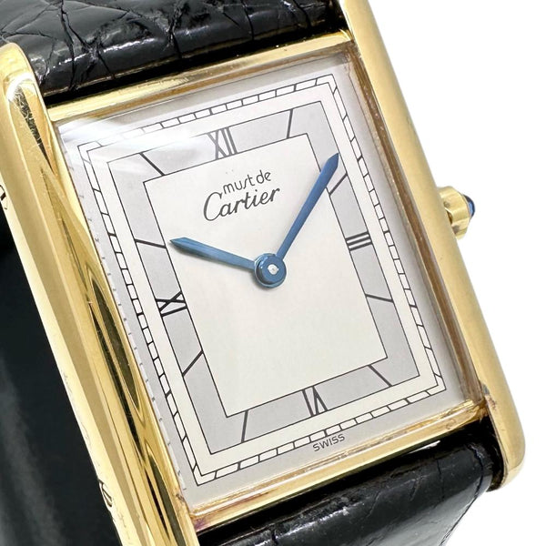【CARTIER/カルティエ】 マストタンク ヴェルメイユ LM 36679 腕時計 シルバー925/レザー クオーツ シルバー文字盤/ゴールドメッキ/ブラック革 レディース
【中古】【真子質店】【GD】




【IMaMox】