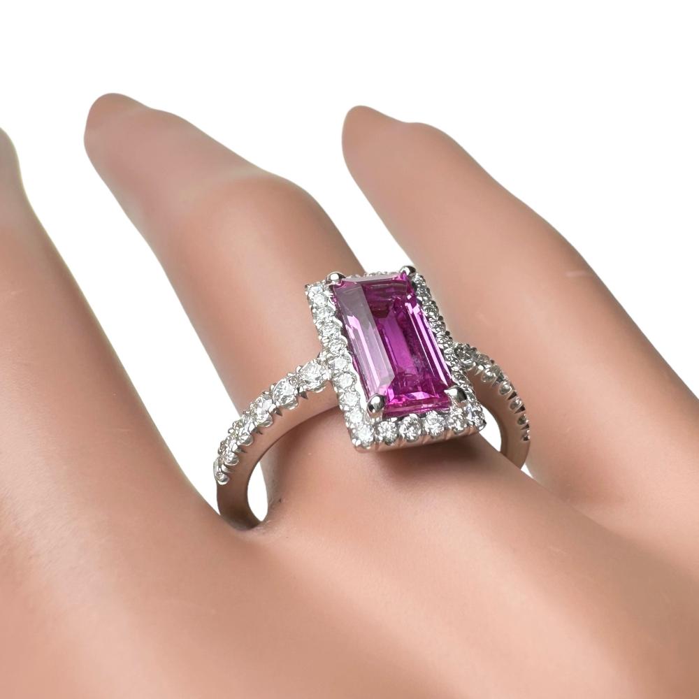 12号 マダガスカル産ピンクサファイア 1.92ct ダイヤモンド リング