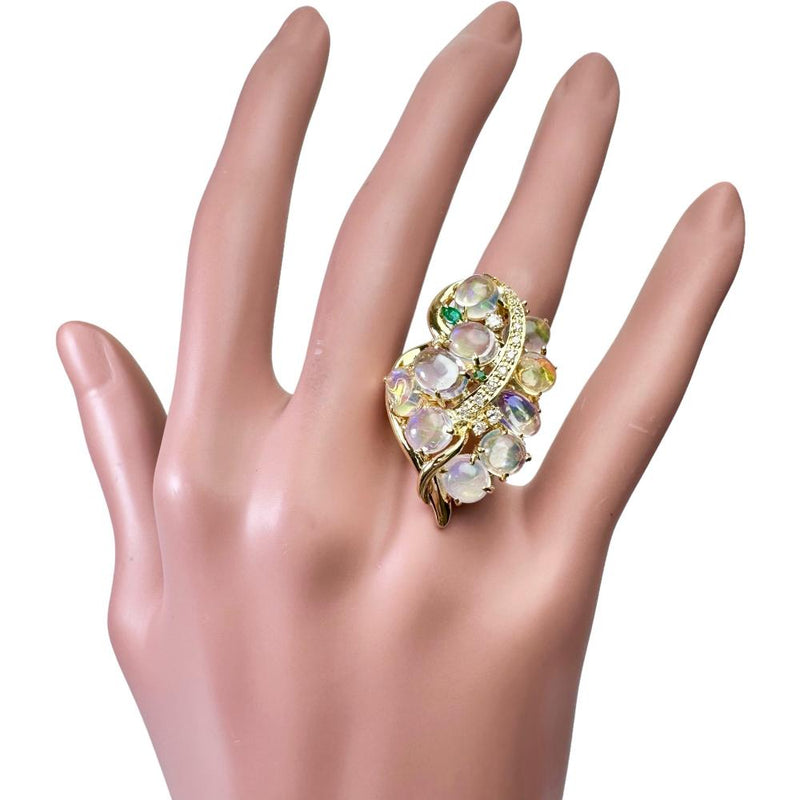 11.5号 オパール 7.34ct エメラルド 0.19ct ダイヤモンド 0.16ct リング・指輪 K18ゴールド 18金 11.3g レディース
【中古】【真子質店】【NN】




【IIKK】