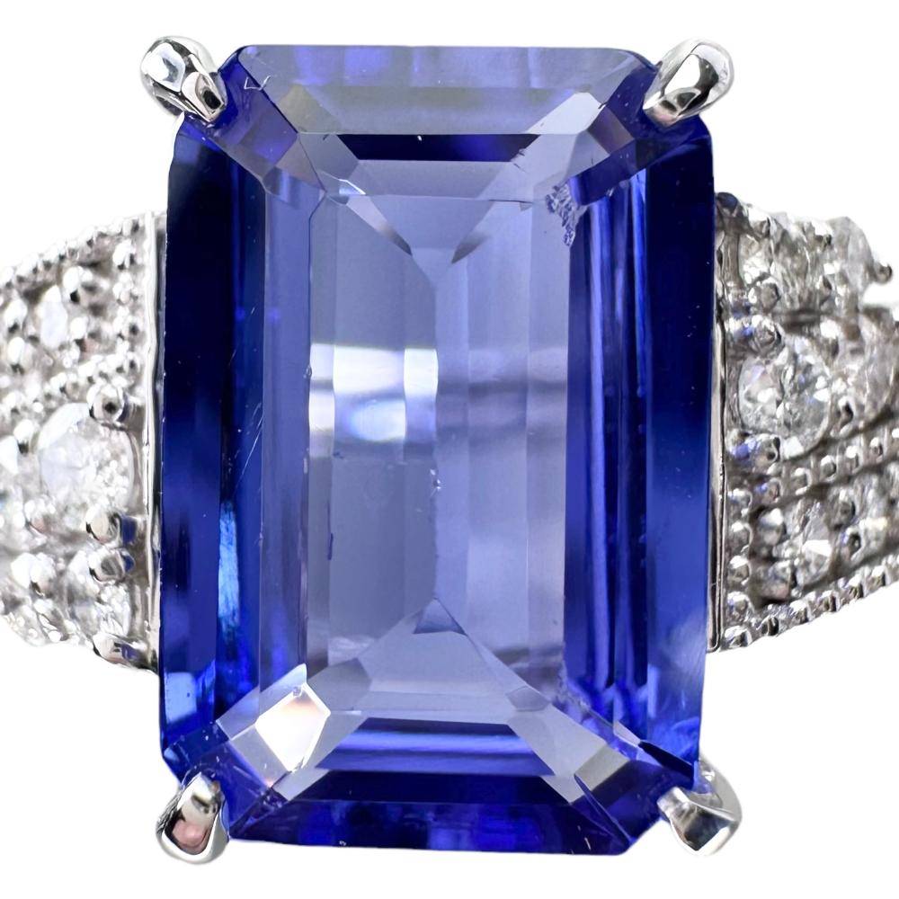 13号 タンザナイト 2.72ct ダイヤモンド 0.29ct リング・指輪 Pt950