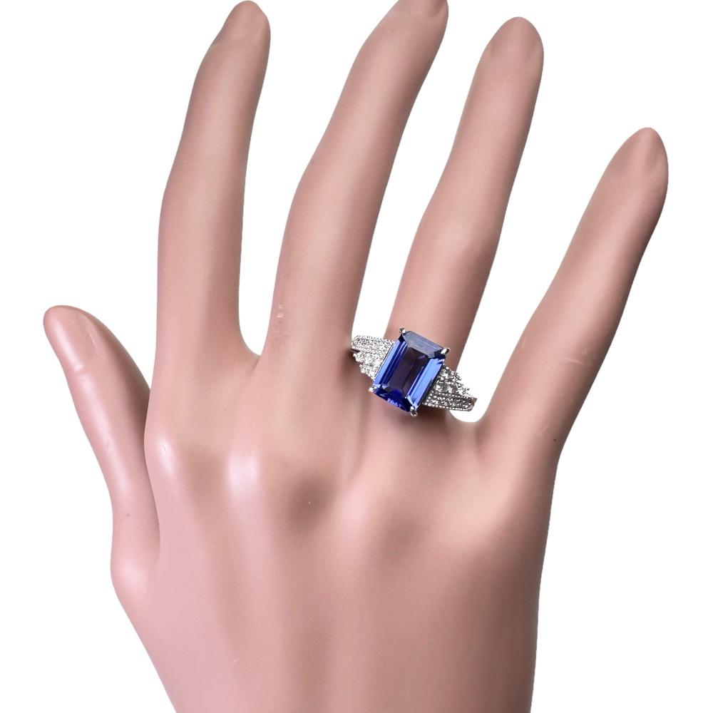 13号 タンザナイト 2.72ct ダイヤモンド 0.29ct リング・指輪 Pt950