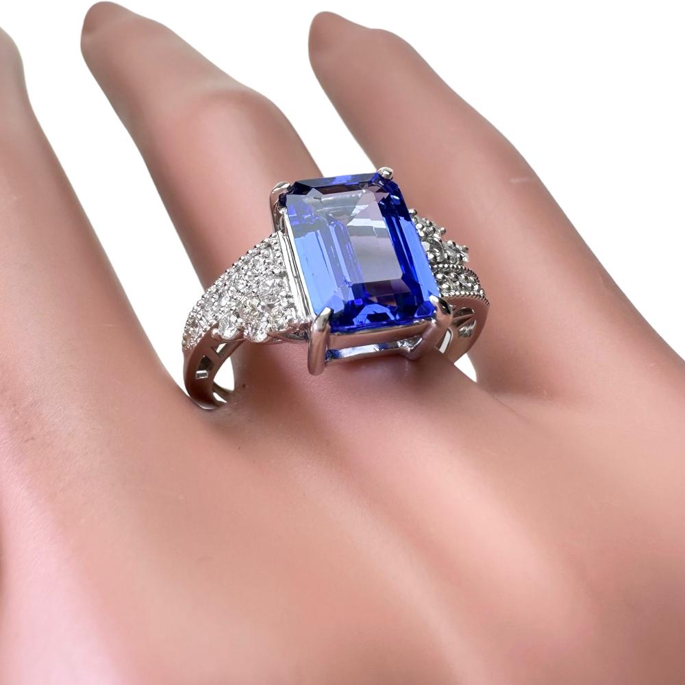 13号 タンザナイト 2.72ct ダイヤモンド 0.29ct リング・指輪 Pt950