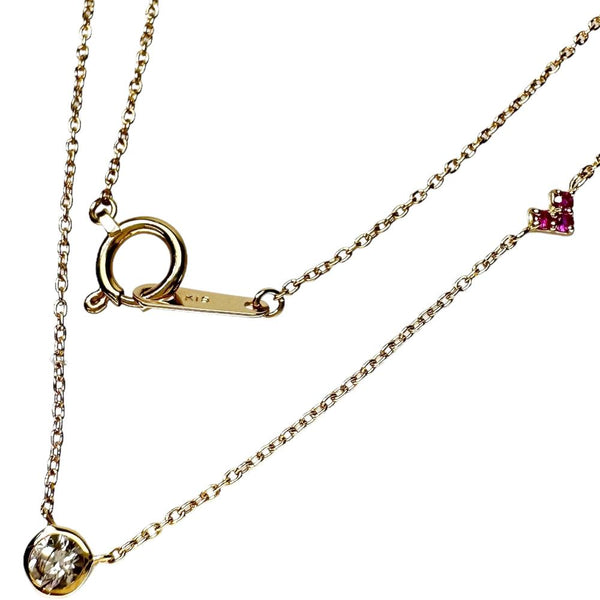 ダイヤモンド 0.10ct ルビー ネックレス K18ゴールド 18金 1.4g 40cm レディース
【中古】【真子質店】【NN】




【IYMo】