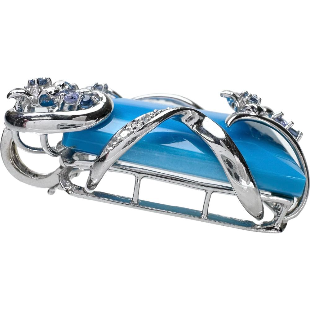 トルコ石/ターコイズ 36.23ct マルチカラーストーン ダイヤモンド 計 トルコ石/ターコイズ 36.23ct マルチカラーストーン ダイヤモンド 計