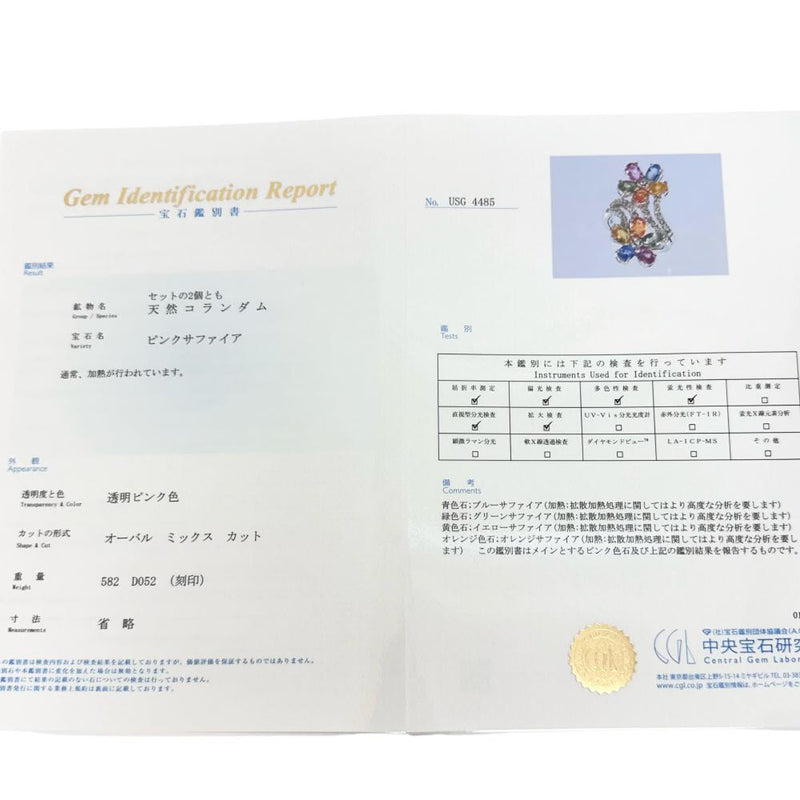 12号 フラワーデザイン マルチカラーサファイア 5.82ct ダイヤモンド 0.52ct リング・指輪 K18WGホワイトゴールド 18金 10.2g レディース
【中古】【真子質店】【NN】




【IDYMa】