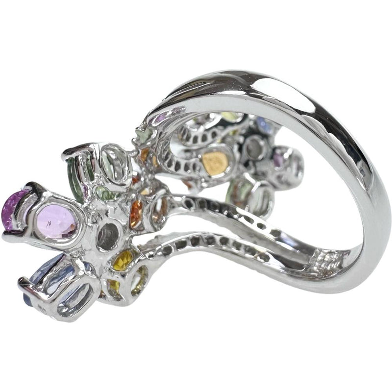 12号 フラワーデザイン マルチカラーサファイア 5.82ct ダイヤモンド 0.52ct リング・指輪 K18WGホワイトゴールド 18金 10.2g レディース
【中古】【真子質店】【NN】




【IDYMa】