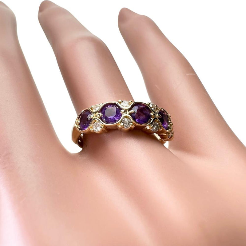 12号 アメジスト 0.755ct ダイヤモンド 0.16ct リング・指輪 K18ゴールド 18金 4.8g レディース
【中古】【真子質店】【NN】




【MoTMi】