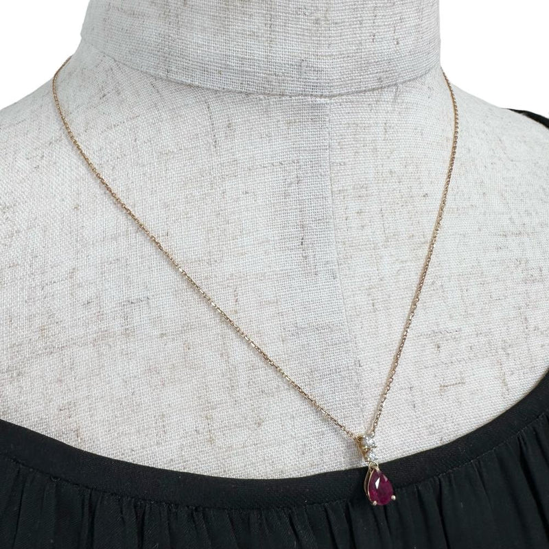 ルビー 1.12ct ダイヤモンド 計0.16ct ネックレス K18ゴールド 18金 3.4g 46cm レディース
【中古】【真子質店】【NN】




【YKI】