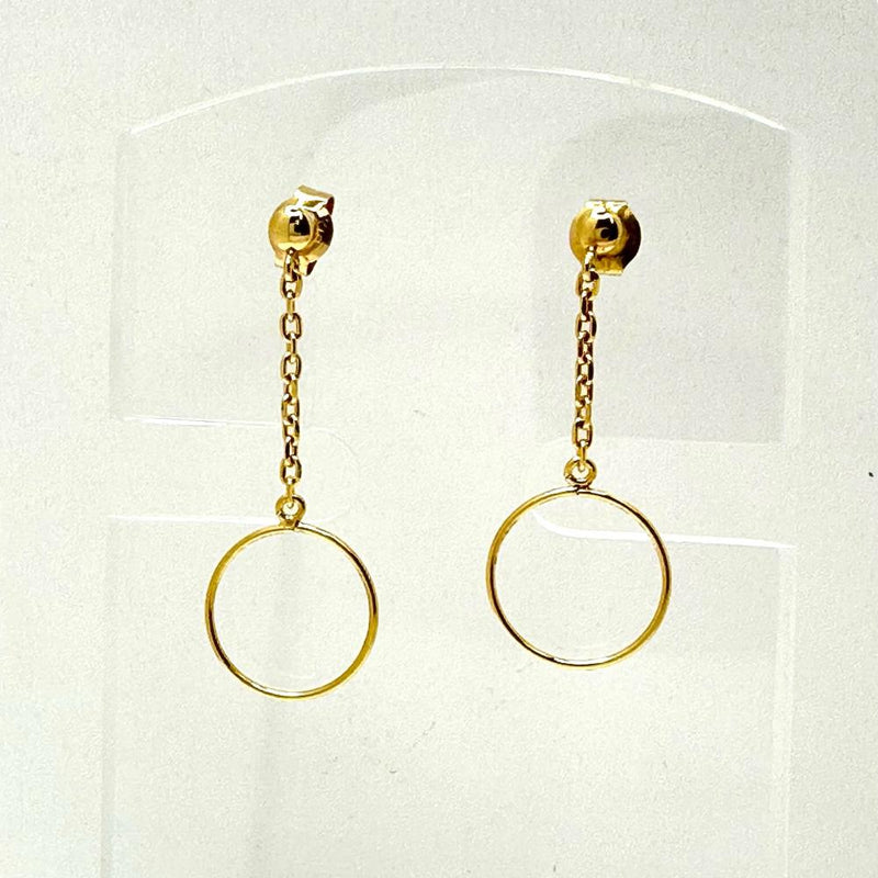 サークル ぶら下がり ピアス K18ゴールド 18金 0.6g レディース
【中古】【真子質店】【NN】




【YY】