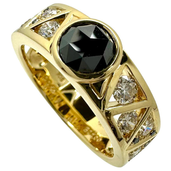 17号【DESIGNER JEWELRY/作家ジュエリー】 吉田綾子 ブラックダイヤモンド 1.00/計0.05ct ダイヤモンド 計0.55ct リング・指輪 K18ゴールド 18金 8.0g レディース
【中古】【真子質店】【NN】




【MiMoMi】