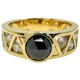 17号【DESIGNER JEWELRY/作家ジュエリー】 吉田綾子 ブラックダイヤモンド 1.00/計0.05ct ダイヤモンド 計0.55ct リング・指輪 K18ゴールド 18金 8.0g レディース
【中古】【真子質店】【NN】




【MiMoMi】