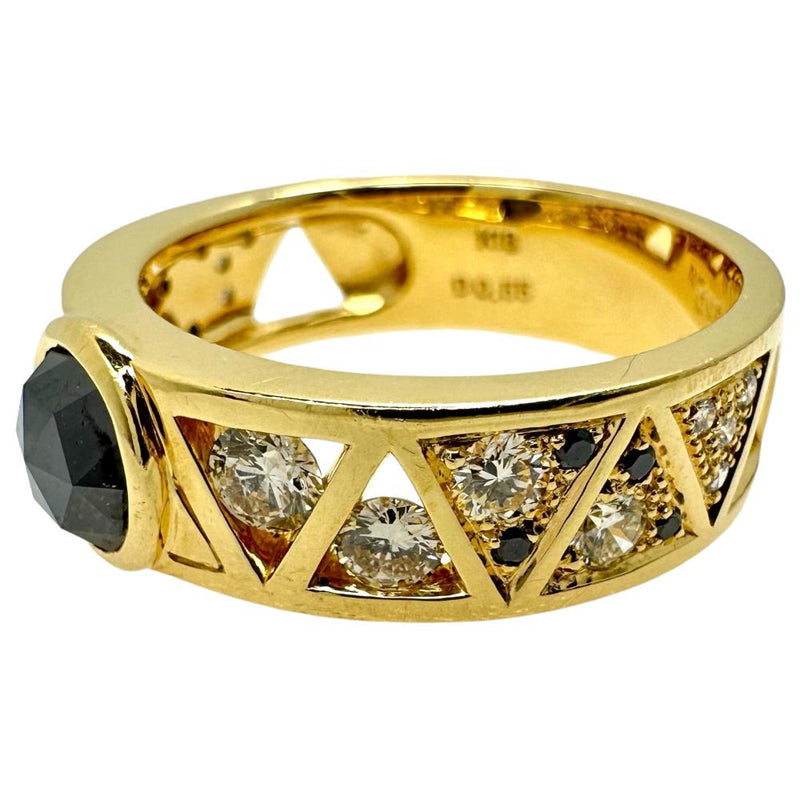 17号【DESIGNER JEWELRY/作家ジュエリー】 吉田綾子 ブラックダイヤモンド 1.00/計0.05ct ダイヤモンド 計0.55ct リング・指輪 K18ゴールド 18金 8.0g レディース
【中古】【真子質店】【NN】




【MiMoMi】