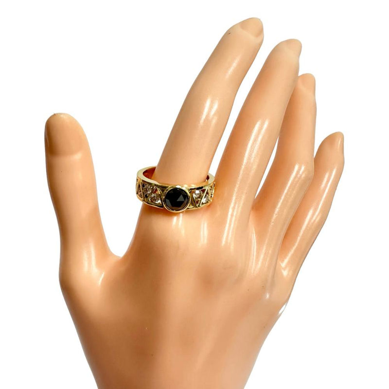 17号【DESIGNER JEWELRY/作家ジュエリー】 吉田綾子 ブラックダイヤモンド 1.00/計0.05ct ダイヤモンド 計0.55ct リング・指輪 K18ゴールド 18金 8.0g レディース
【中古】【真子質店】【NN】




【MiMoMi】