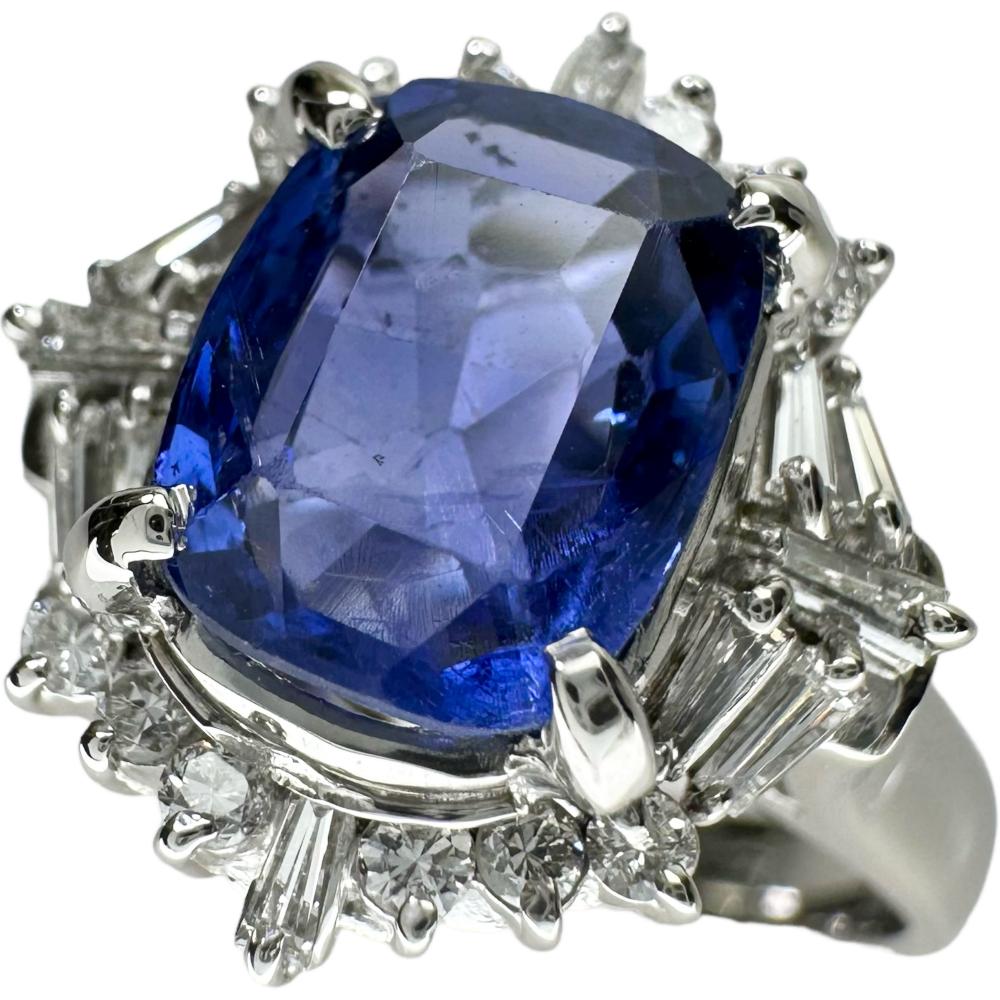 15号 スリランカ産非加熱サファイア 2.79ct ダイヤモンド 計0.36