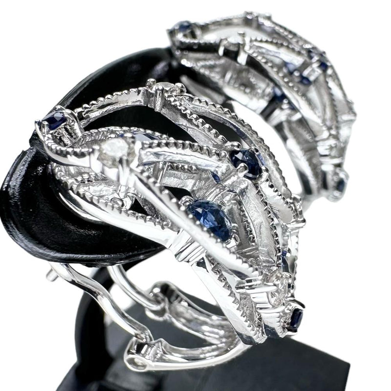 サファイア 計0.37×2ct ダイヤモンド 計0.08×2ct ピアス K18WGホワイトゴールド 18金 6.9g レディース
【中古】【真子質店】【NN】




【KKx】