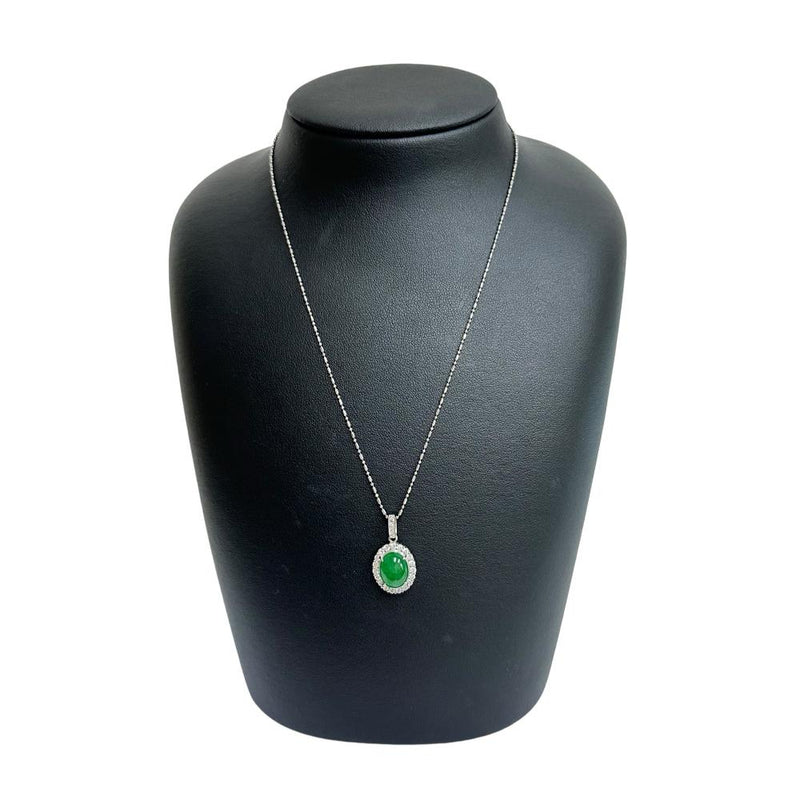 翡翠/ヒスイ 3.48ct ダイヤモンド 計0.61ct ネックレス Pt900プラチナ/Pt850プラチナ 5.9g 40cm レディース
【中古】【真子質店】【NN】




【SxT】