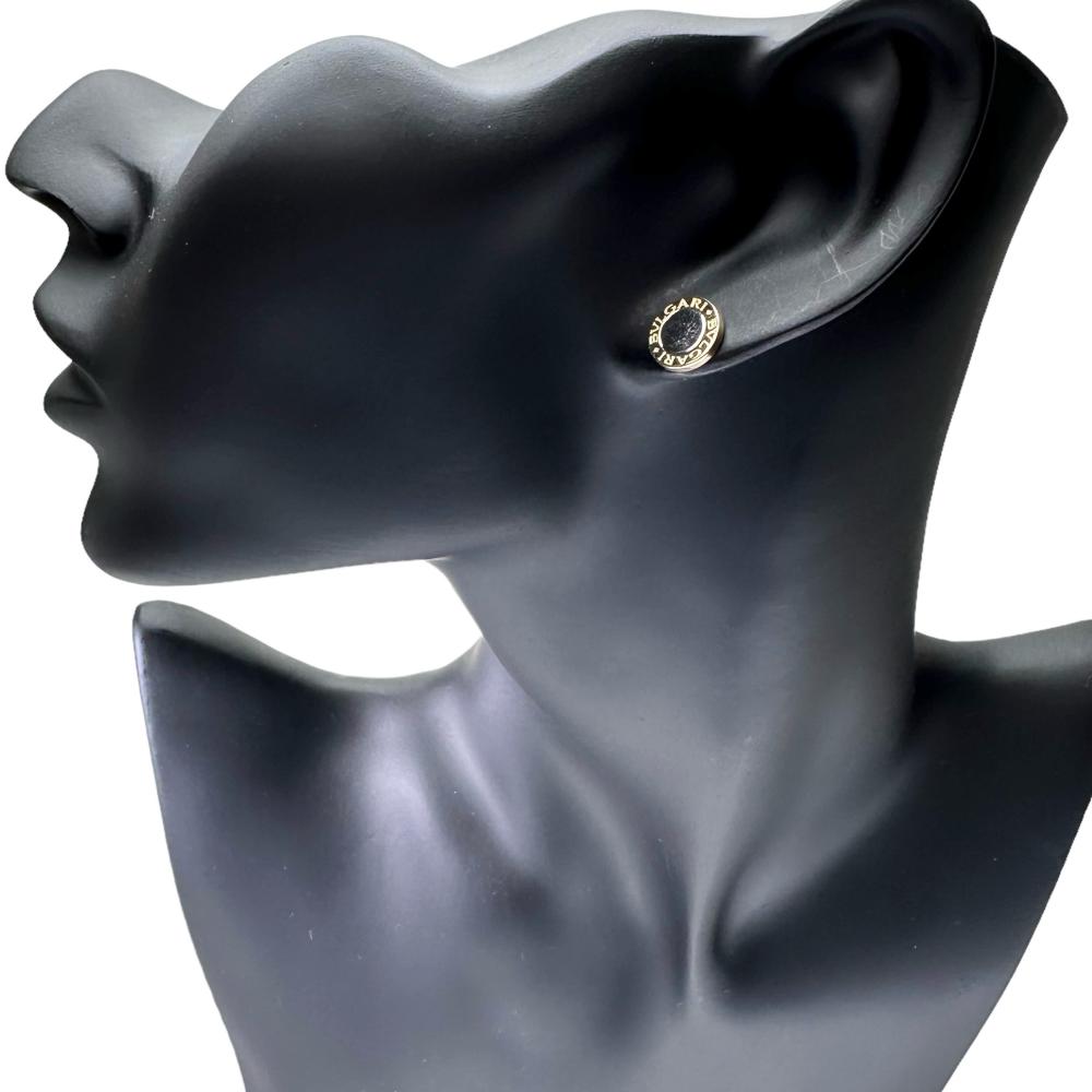 ブルガリ BVLGARI ピアス ブルガリブルガリ K18YG オニキス イエロー  