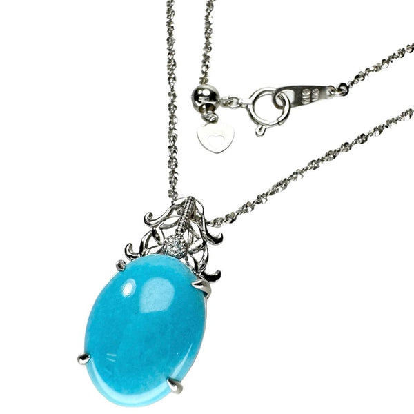 トルコ石/ターコイズ 6.31ct ダイヤモンド 0.02ct ネックレス K18WGホワイトゴールド 18金 6.2g 56cm レディース
【中古】【真子質店】【NN】




【DSMo】