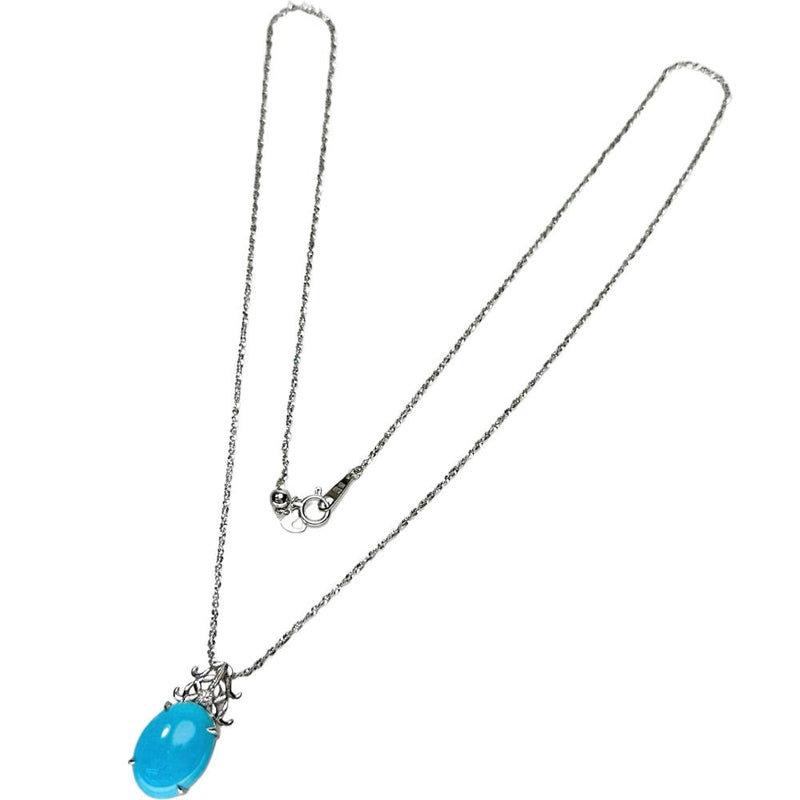 トルコ石/ターコイズ 6.31ct ダイヤモンド 0.02ct ネックレス K18WGホワイトゴールド 18金 6.2g 56cm レディース
【中古】【真子質店】【NN】




【DSMo】