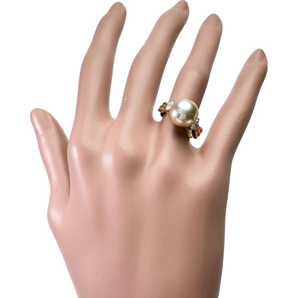 10号【MIKIMOTO/ミキモト】 ゴールデンパール/白蝶真珠10.7mm