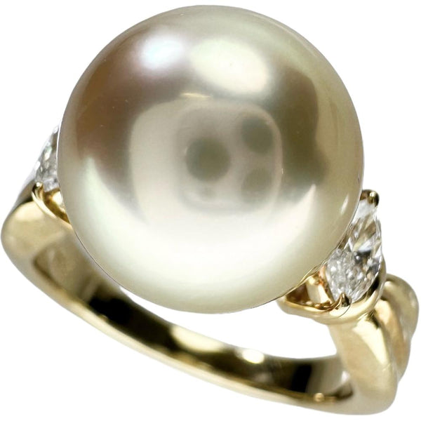 10号【MIKIMOTO/ミキモト】 ゴールデンパール/白蝶真珠10.7mm