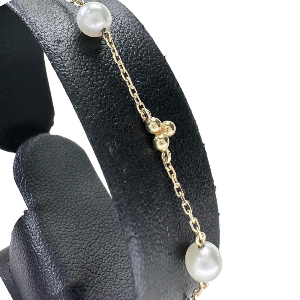 MIKIMOTO/ミキモト】 ベビーパール 4.7mm ブレスレット K18