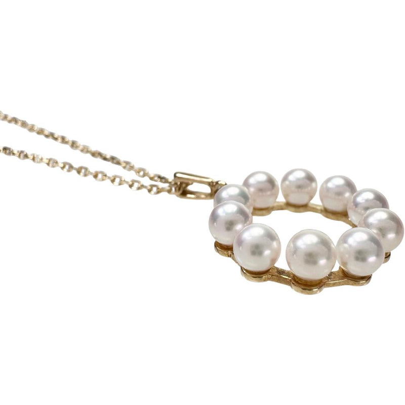 MIKIMOTO/ミキモト】 サークルデザイン アコヤベビーパール/真珠3.7mm ネックレス K18ゴールド 18金 3.3g 40cm –  真子質店 PawnShopMAKO