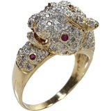 17号 パンサー/豹デザイン ダイヤモンド 0.86ct ルビー 0.23ct リング・指輪 K18ゴールド 18金 9.5g レディース
【中古】【真子質店】【NN】




【IITT】