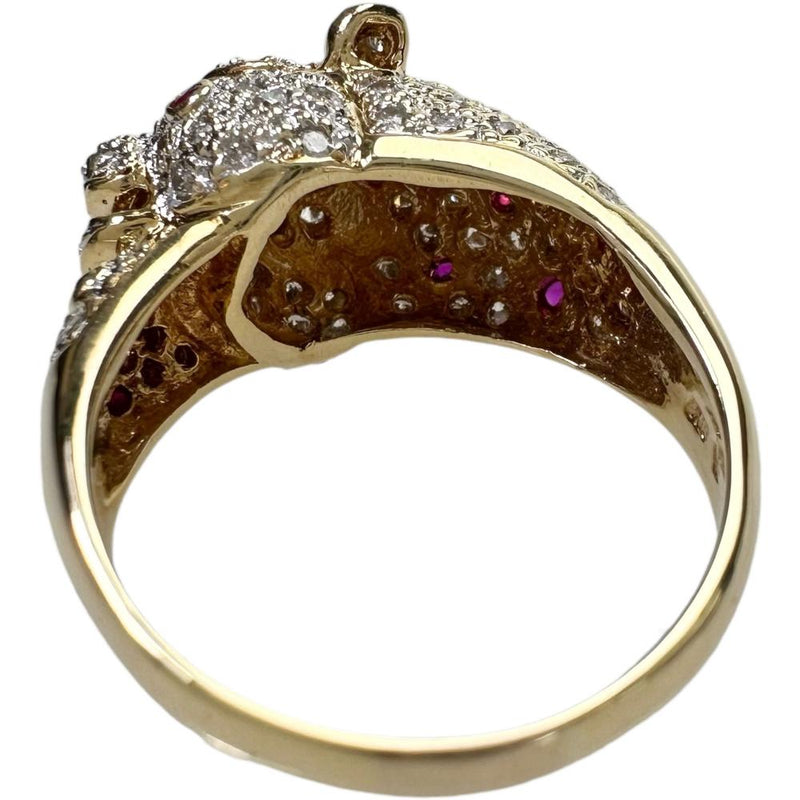 17号 パンサー/豹デザイン ダイヤモンド 0.86ct ルビー 0.23ct リング・指輪 K18ゴールド 18金 9.5g レディース
【中古】【真子質店】【NN】




【IITT】