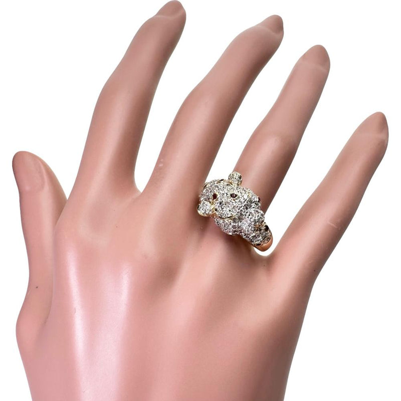 17号 パンサー/豹デザイン ダイヤモンド 0.86ct ルビー 0.23ct リング・指輪 K18ゴールド 18金 9.5g レディース
【中古】【真子質店】【NN】




【IITT】