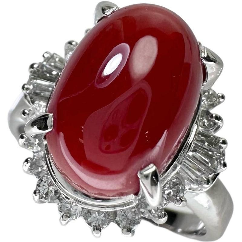17号 血赤サンゴ ダイヤモンド 計0.48ct リング・指輪 Pt900プラチナ 9.8g レディース
【中古】【真子質店】【NN】




【SMaMo】