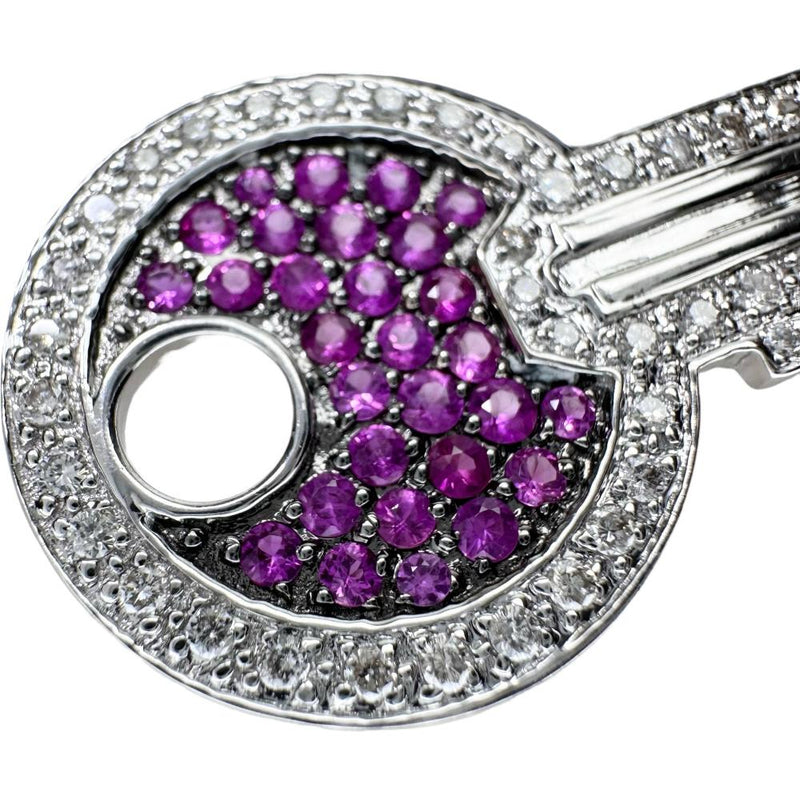 鍵/カギモチーフ ピンクサファイア 0.70ct ダイヤモンド 0.50ct ペンダントトップ K18WGホワイトゴールド 18金 7.8g レディース
【中古】【真子質店】【NN】




【SIMa】