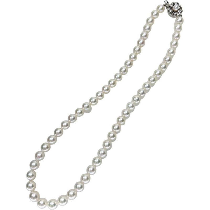 アコヤ真珠 7.5～7.8mm ネックレス シルバー 37.0g 43cm レディース
【中古】【真子質店】【NN】




【DSMo】
