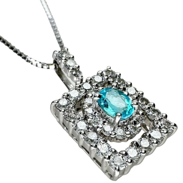 パライバトルマリン 0.257ct ダイヤモンド 0.693ct ネックレス Pt850プラチナ/Pt900プラチナ 7.4g 45cm レディース
【中古】【真子質店】【NN】




【IIII】