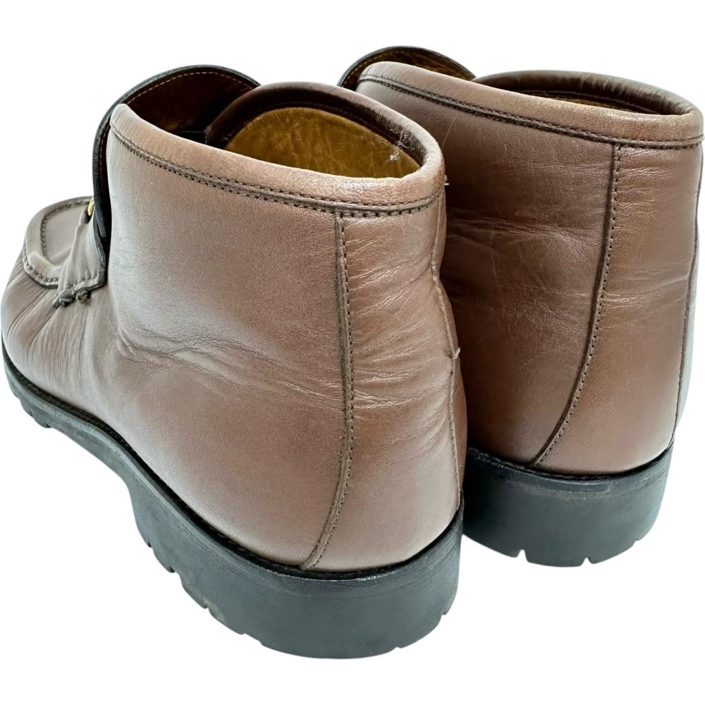 グッチ　GUCCI ホースビット　レザー　本革　ブーツ　41 1/2 ブラウン GUCCI/グッチ】 ホースビット(アンクル) ブーツ レザー ブラウン