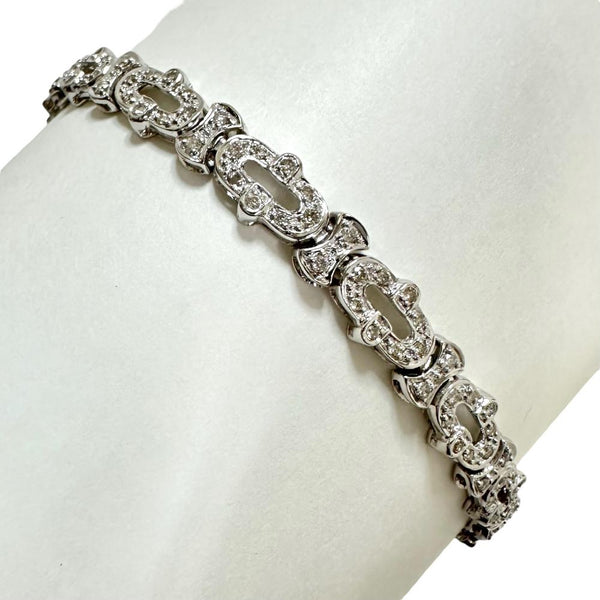 ダイヤモンド 計0.15/計1.08ct ブレスレット K18WGホワイトゴールド 18金 14.4g 19.5cm レディース
【中古】【真子質店】【NN】




【IYKT】