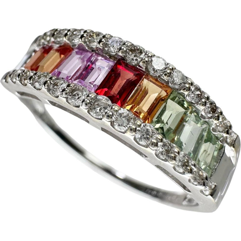 18号 マルチサファイア 計1.00ct ダイヤモンド 計0.25ct リング・指輪 K18WGホワイトゴールド 18金 2.5g レディース
【中古】【真子質店】【NN】




【TKMo】