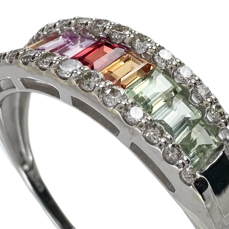 18号 マルチサファイア 計1.00ct ダイヤモンド 計0.25ct リング・指輪 K18WGホワイトゴールド 18金 2.5g レディース
【中古】【真子質店】【NN】




【TKMo】