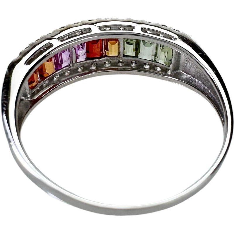 18号 マルチサファイア 計1.00ct ダイヤモンド 計0.25ct リング・指輪 K18WGホワイトゴールド 18金 2.5g レディース
【中古】【真子質店】【NN】




【TKMo】