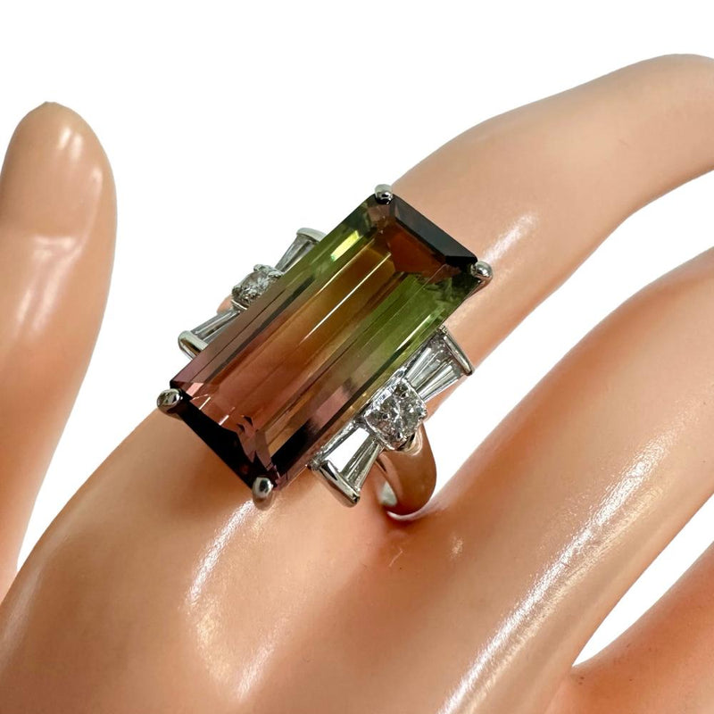 12号 バイカラートルマリン 5.65ct ダイヤモンド 計0.41ct リング・指輪 Pt900プラチナ 9.1g レディース
【中古】【真子質店】【NN】




【KMoS】