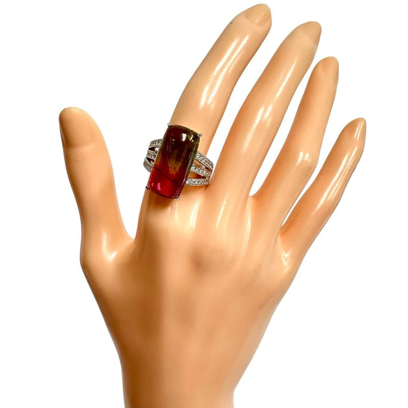 10号 パーティカラードトルマリン 11.14ct ダイヤモンド 計.0.53ct リング・指輪 Pt900プラチナ 15.7g レディース
【中古】【真子質店】【NN】




【IxDMo】