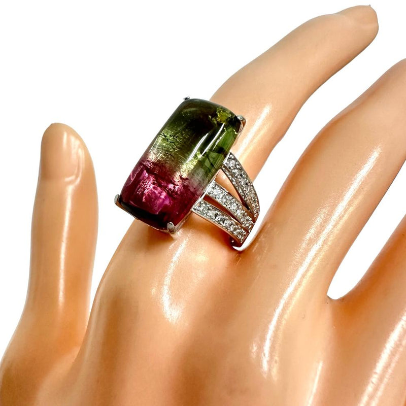 10号 パーティカラードトルマリン 11.14ct ダイヤモンド 計.0.53ct リング・指輪 Pt900プラチナ 15.7g レディース
【中古】【真子質店】【NN】




【IxDMo】