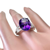 12号 アメジスト 3.97ct ダイヤモンド 計0.23ct リング・指輪 K18WGホワイトゴールド 18金 4.5g レディース
【中古】【真子質店】【NN】




【MoxY】