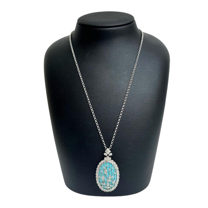 ★★最終特価品 ターコイズ/トルコ石 ダイヤモンド 計1.00ct ネックレス K18WGホワイトゴールド 18金 18.3g 50.5cm レディース
【中古】【真子質店】【NN】




【IYYI】