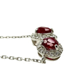 ★★最終特価品 ハート2連 ルビー 計0.96ct ダイヤモンド 計0.18ct ネックレス Pt950プラチナ/Pt850プラチナ 3.4g 46cm レディース
【中古】【真子質店】【NN】




【SxT】